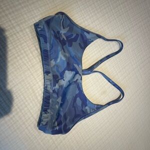 Fleo Blue Camo Sports Bra